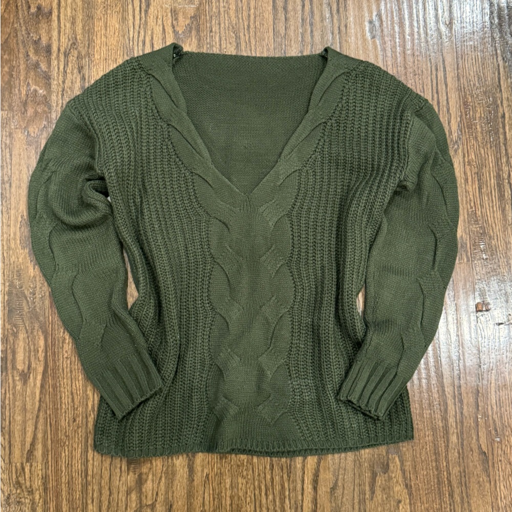 Green Knit Sweater VENUS